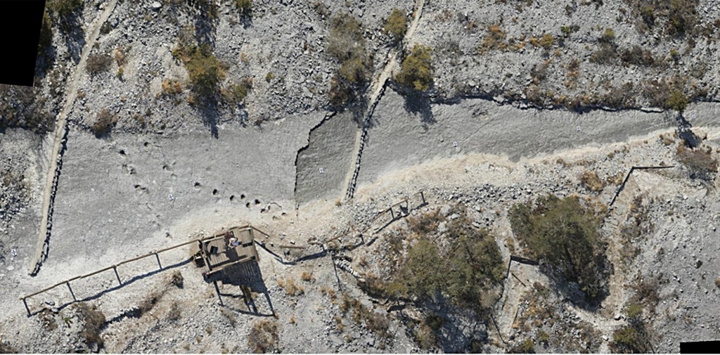 Il sito dei Lavini di Marco visto da drone
