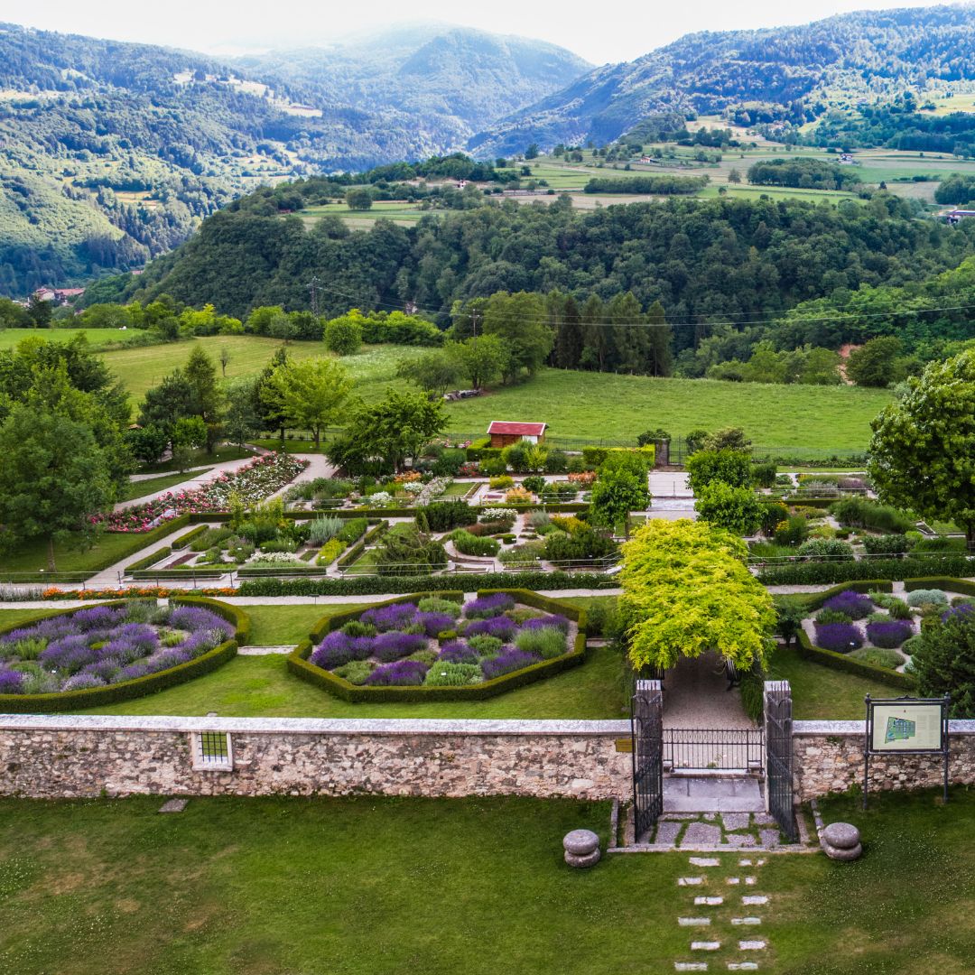 Giardino botanico di Brentonico - vista dall'alto