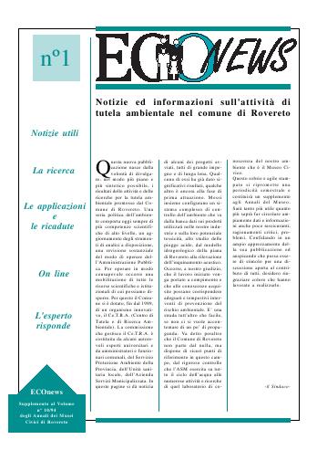 EcoNews n.01 - copertina